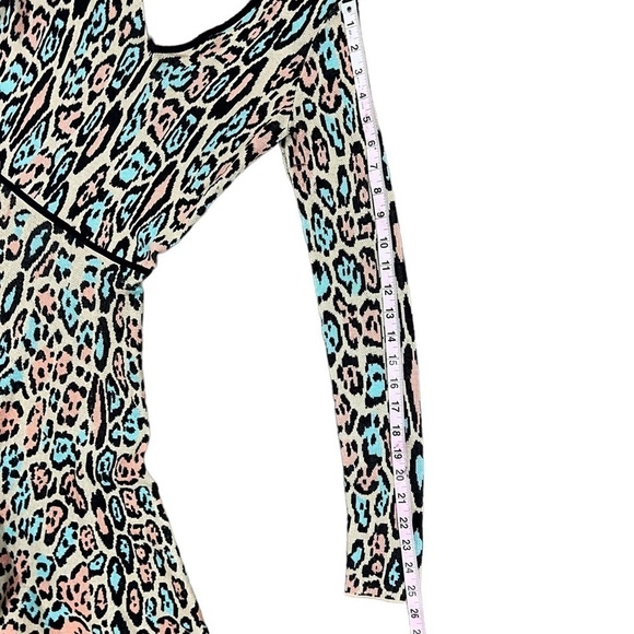 BCBGMAXAZRIA Leopard Print Fit and Flair Skater Dress Size Small - Picture 8 of 12